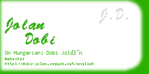 jolan dobi business card